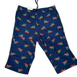 J.crew Cristmas tree on red car Flannel pajama pant in print Size Medium